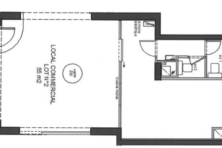 Local avec vitrine en bail précaire (commerce ou bureaux) - 3