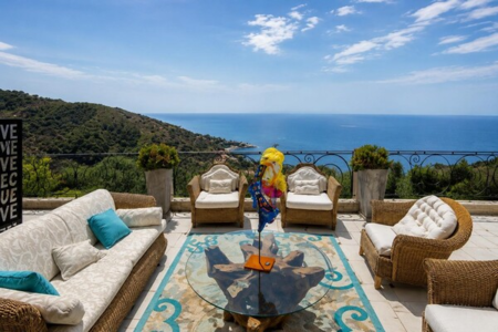 Außergewöhnliche Villa Eze mit Meeresblick, nahe Monaco mit Baugrundstück - 2