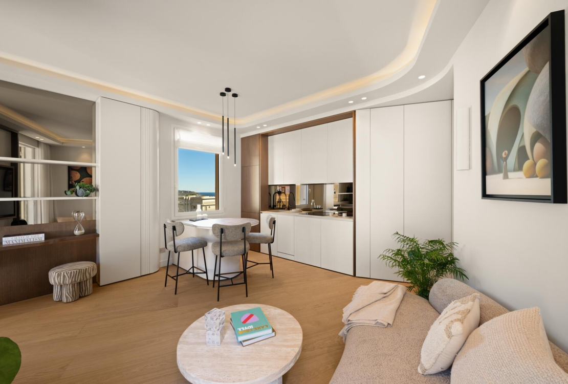 Elegante appartamento con una camera da letto ristrutturato e terrazza | La Radieuse