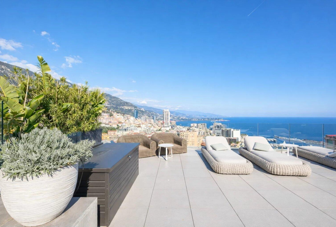 Потрясающий пентхаус Duplex — частная крыша и вид на Монако