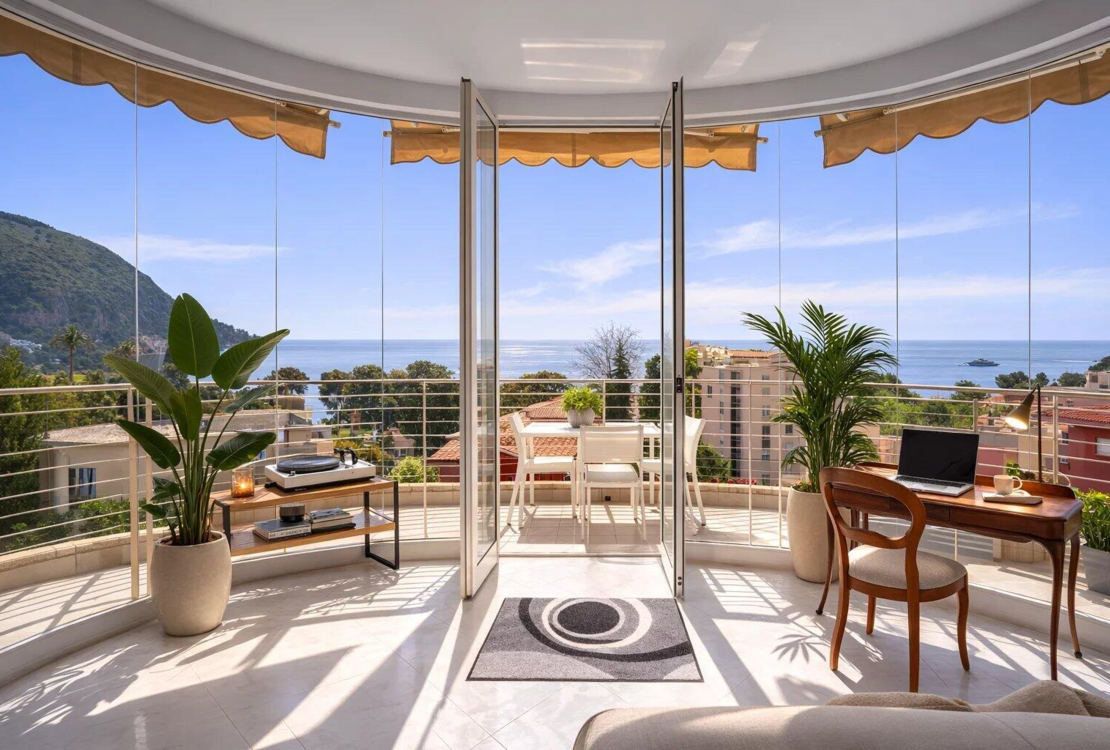 Квартира на верхнем этаже в Эзе