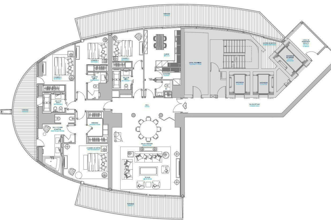 LA ROUSSE | TOUR ODEON | 5 ROOMS