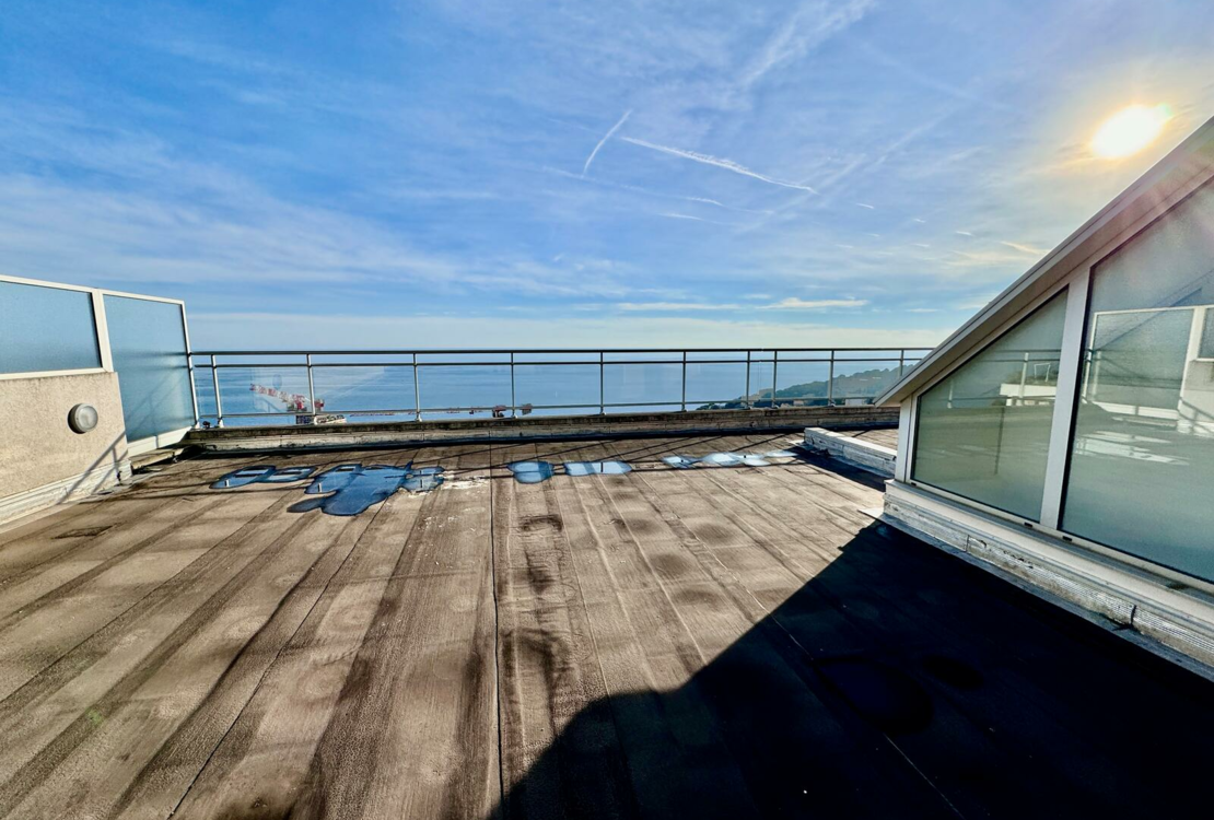Penthouse to Renovate with Breathtaking Sea and Monaco Views