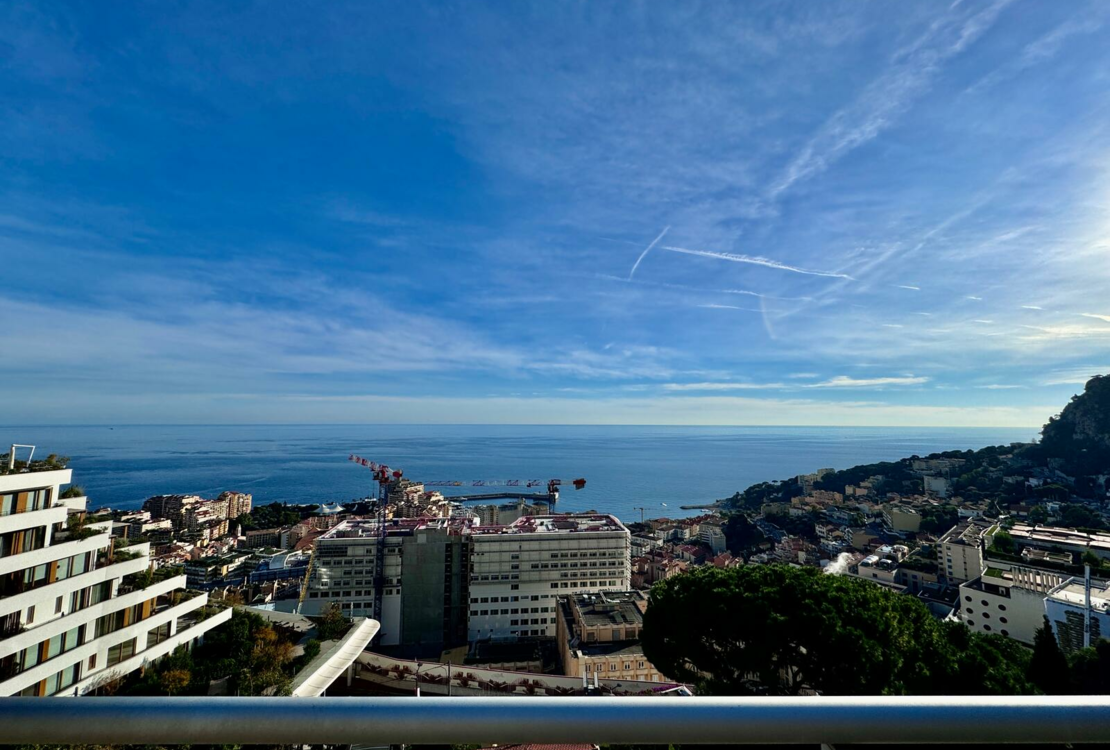 Penthouse to Renovate with Breathtaking Sea and Monaco Views
