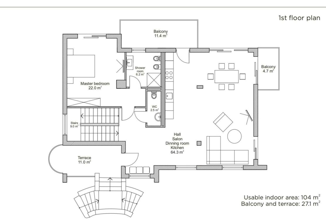 РОКБРЮН-КАП-МАРТИН I ВИЛЛА I 4 НОМЕРА