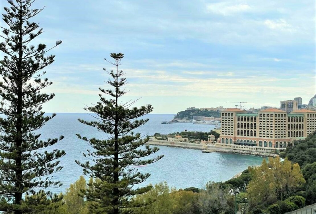 ROQUEBRUNE CAP MARTIN | SEA VIEW| 4 ROOMS WITH TERRACE, GARDEN AND PRIVATE POOL