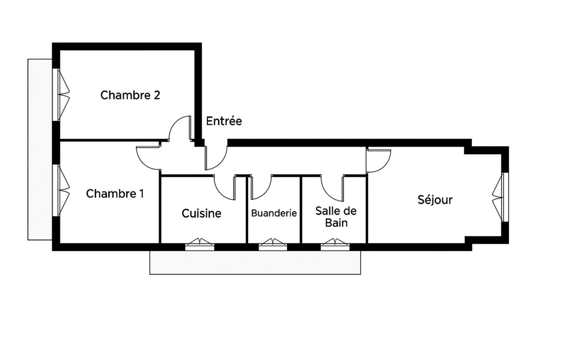Appartamento di 3 locali da ristrutturare con potenziale