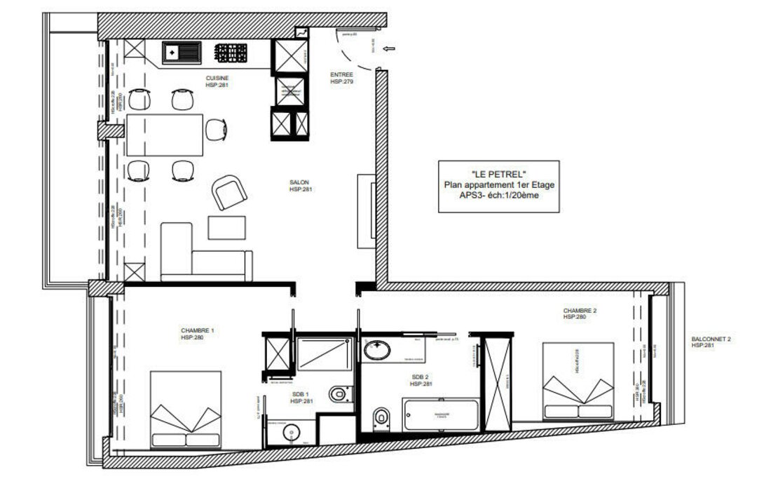 CONDAMINE | PETREL | 3 ROOMS
