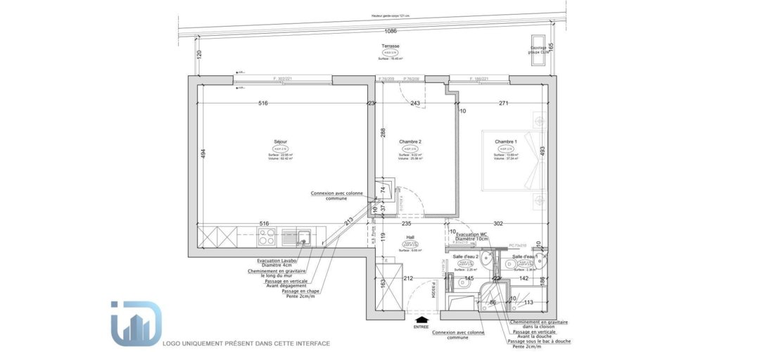 Les Ligures – renovated 3 room apartment with terrace & mountain view