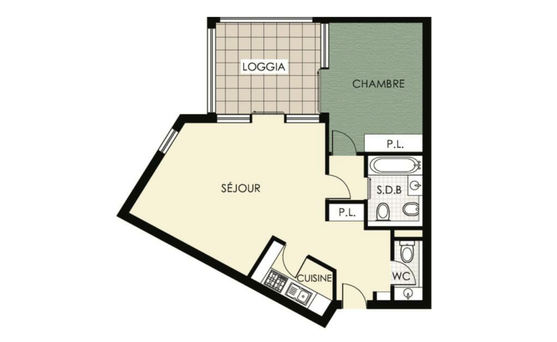 Elégant appartement d’une chambre au cœur de Fontvieille