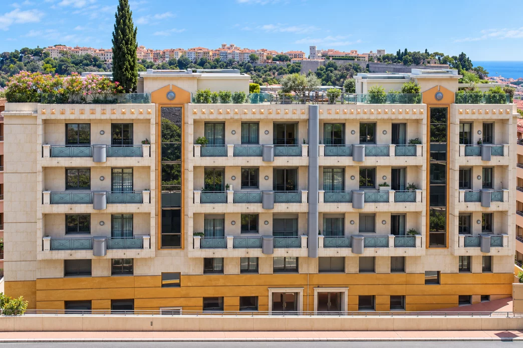 Façade de Harbour Crest, 3 rue Louis Auréglia, Monaco