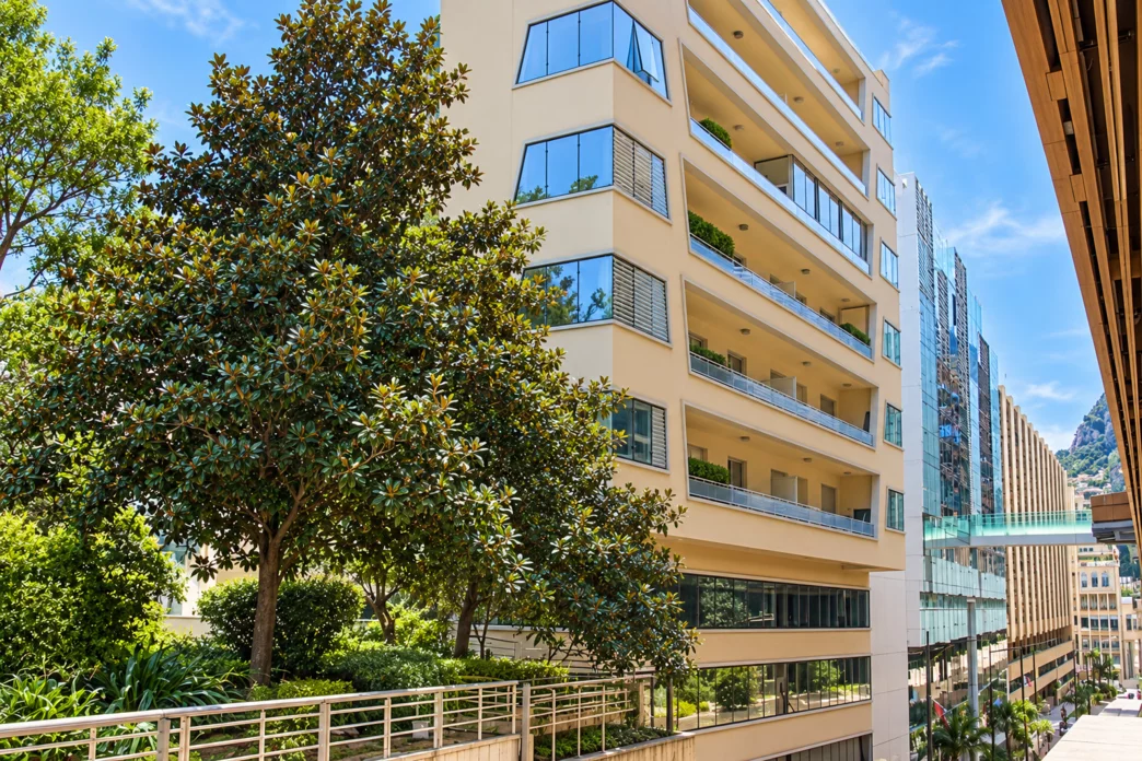Fassade von Le Méridien, 8 avenue de Fontvieille, Monaco