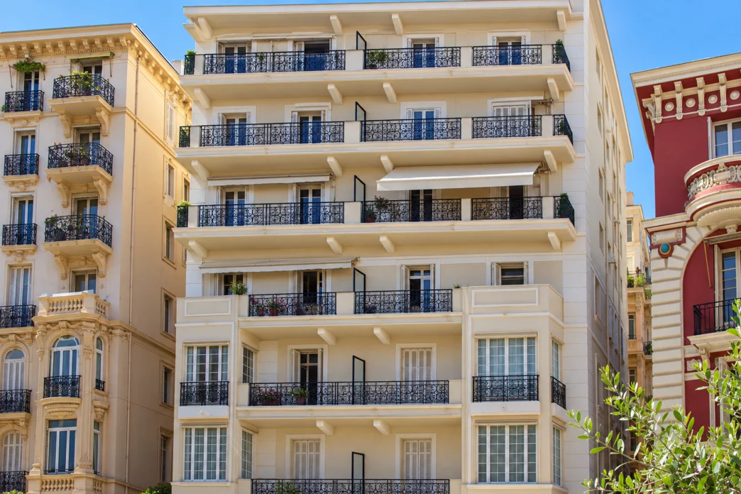 Façade de Massena, 23 boulevard des Moulins, Monaco