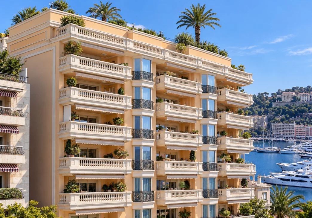 Façade de Porto Bello, 11 avenue J. F. Kennedy, Monaco