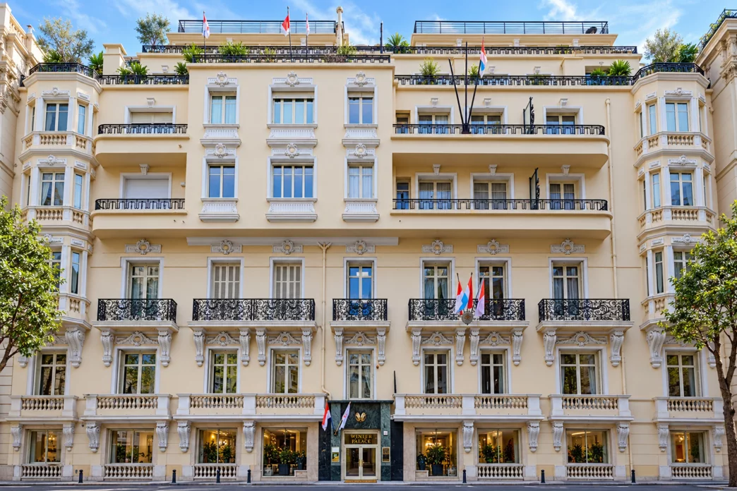 Fassade von Winter Palace, 4 boulevard des Moulins, Monaco