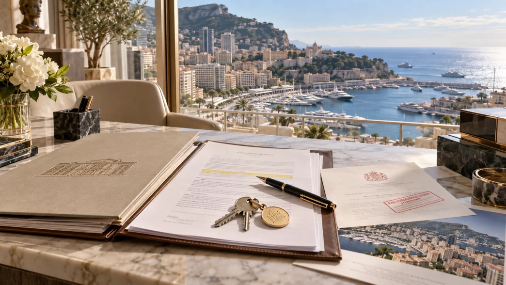 Documenti per la vendita di un immobile a Monaco che illustrano il diritto di prelazione e le formalità giuridiche
